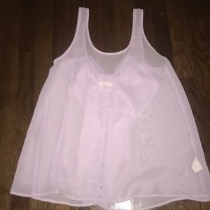 Lavender sheer tank